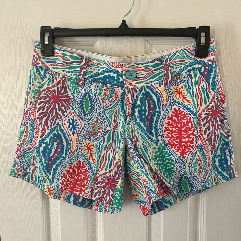Lilly Pulitzer Vibrant Coral Print Women's Shorts